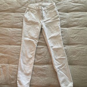 Madewell Mid-Rise Skinny White Jean sz 26P